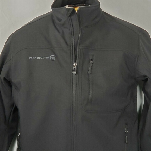 Free Country Coat Black Size S Men's Cubic Dobby Softshell New with Tags - Picture 8 of 16